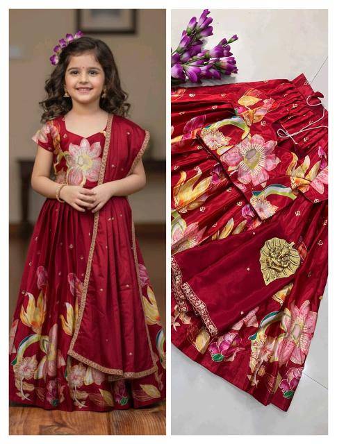 kids lehenga chinon Kids clothing manufacturer in Bangalore